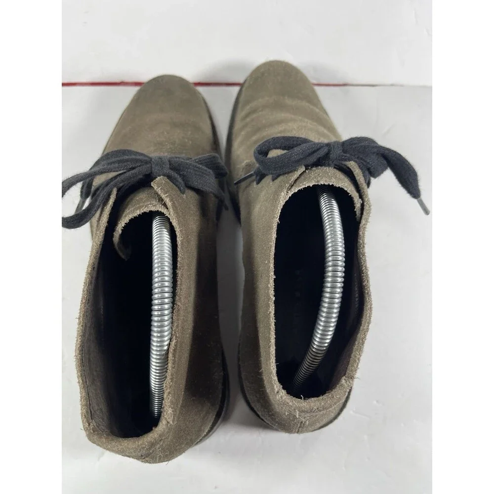 John Varvatos USA Men's Suede Chukka Boots Size 9M Gray Brown Desert Boot Hand